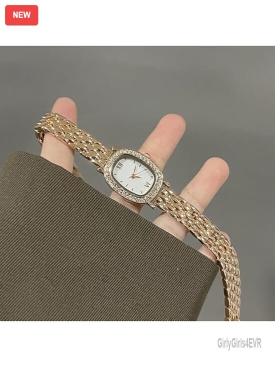 Oval Quartz Analog Wristwatch Adjustable Stainless Steel Band Waterproof main image 4